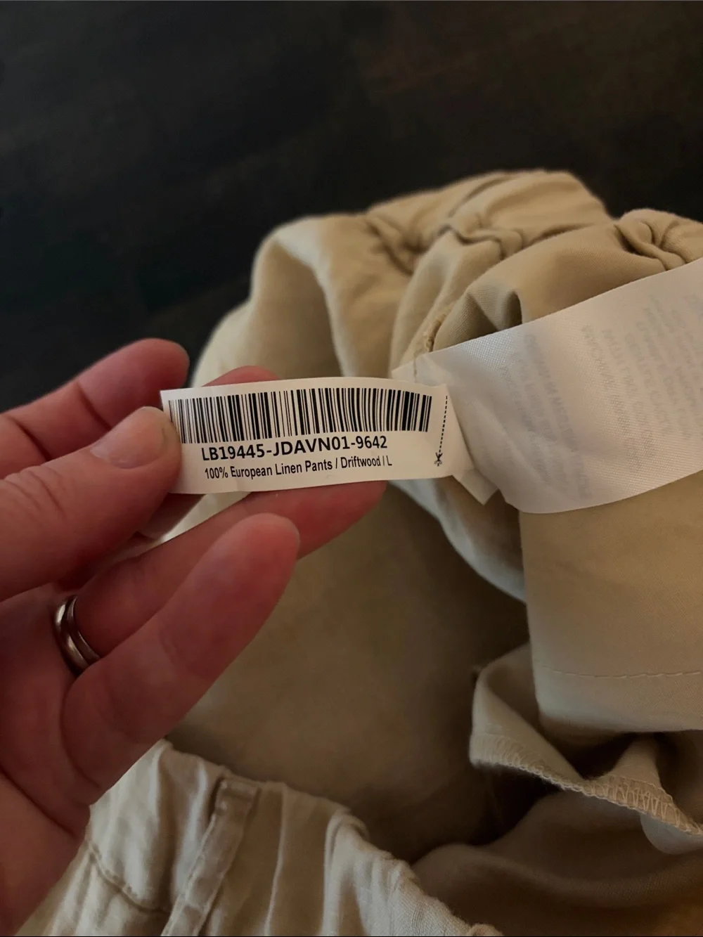 Quince Driftwood Tan 100% European Linen Pull On Pants Size Large Minimalist